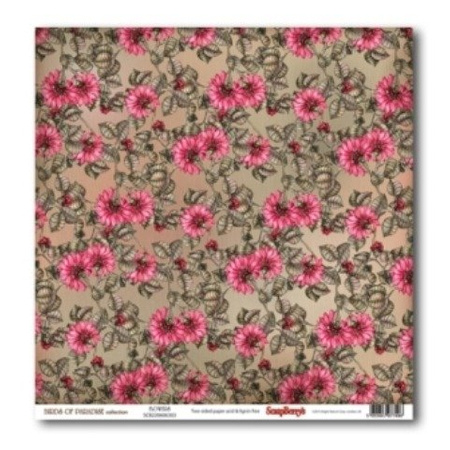 Papier do scrapbookingu dwustronny 30,5 x 30,5 cm BIRDS OF PARADISE 9 szt. ScrapBerry`s